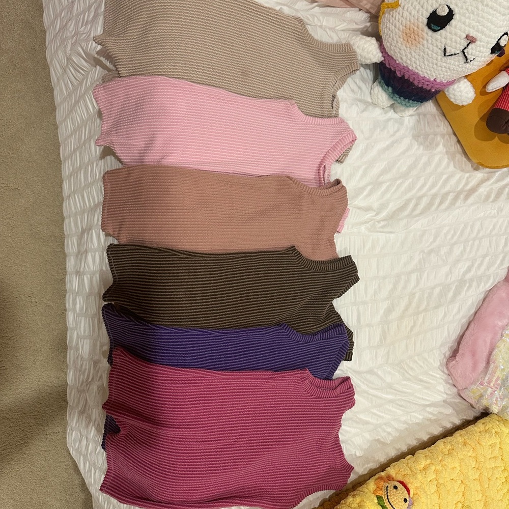 Colorful Knit Sweater Set